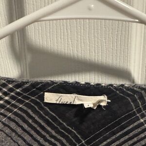 Floret Black and White Striped Top from Anthropologie